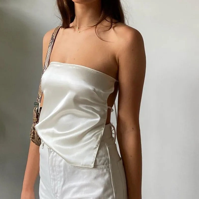 Strapless Bandage Bustier Crop Top image 1