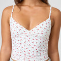 Spaghetti Strap V-Neck Crop Top image 7