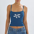 Boho Floral Knit Crop Top image 7