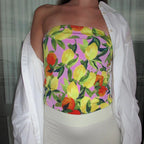 Wrap Chest Strapless Crop Top image 5