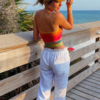 Wrap Chest Strapless Crop Top image 3