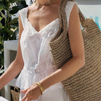 Lace Button Down Crop Top image 4