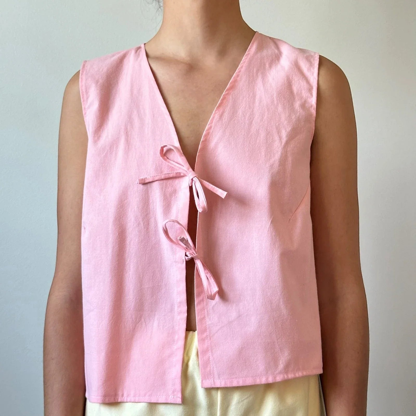 Gingham Tie Front Crop Top image 7