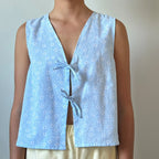 Gingham Tie Front Crop Top image 2