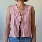 Gingham Tie Front Crop Top image 9
