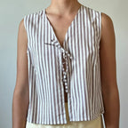 Gingham Tie Front Crop Top image 6