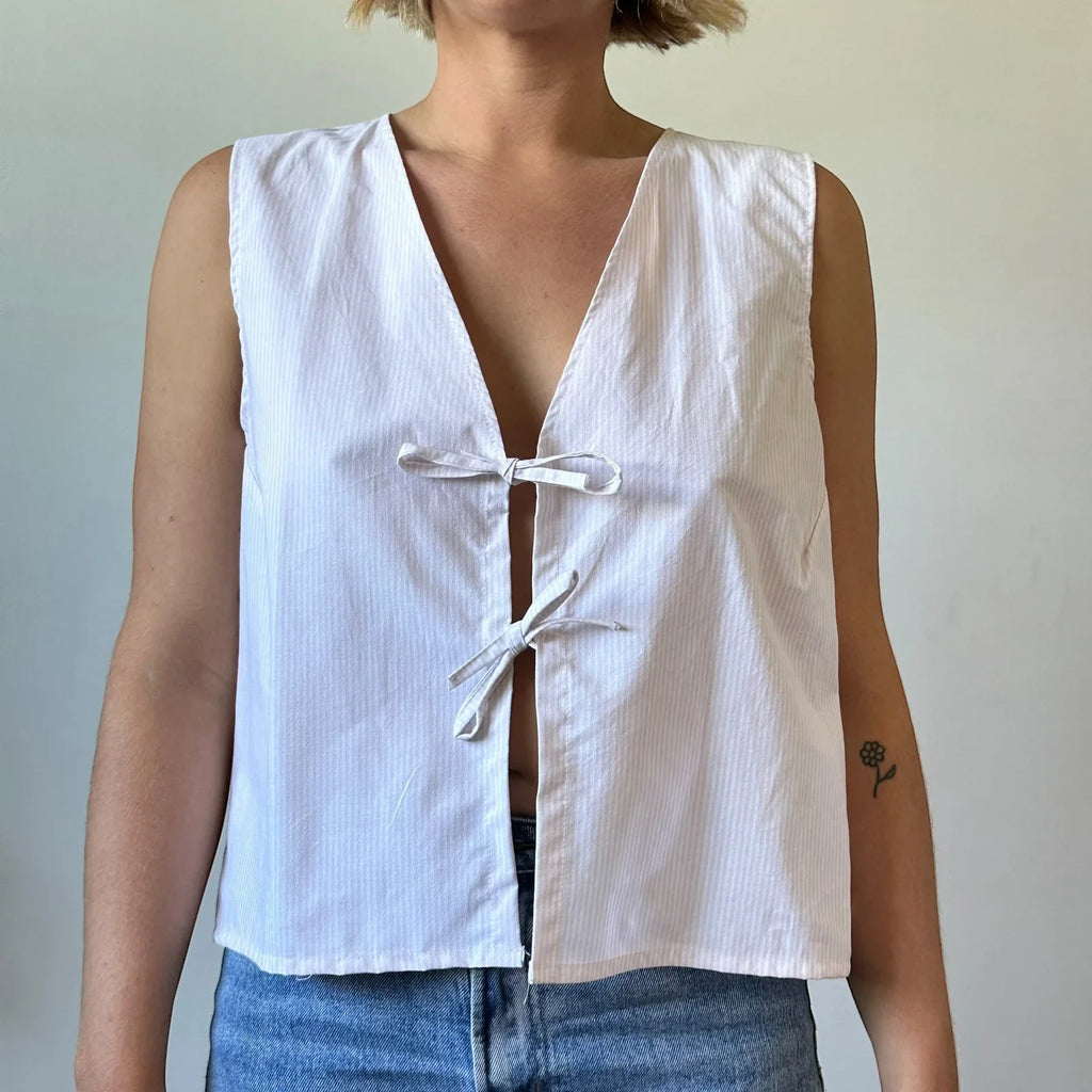 Gingham Tie Front Crop Top image 8