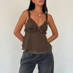 Frill Ruffle Square Crop Top image 8