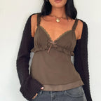 Frill Ruffle Square Crop Top image 5