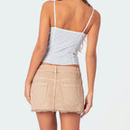Floral Lace Spaghetti Crop Top image 6