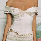 Lettuce Trim Twist Knot Crop Top image 1