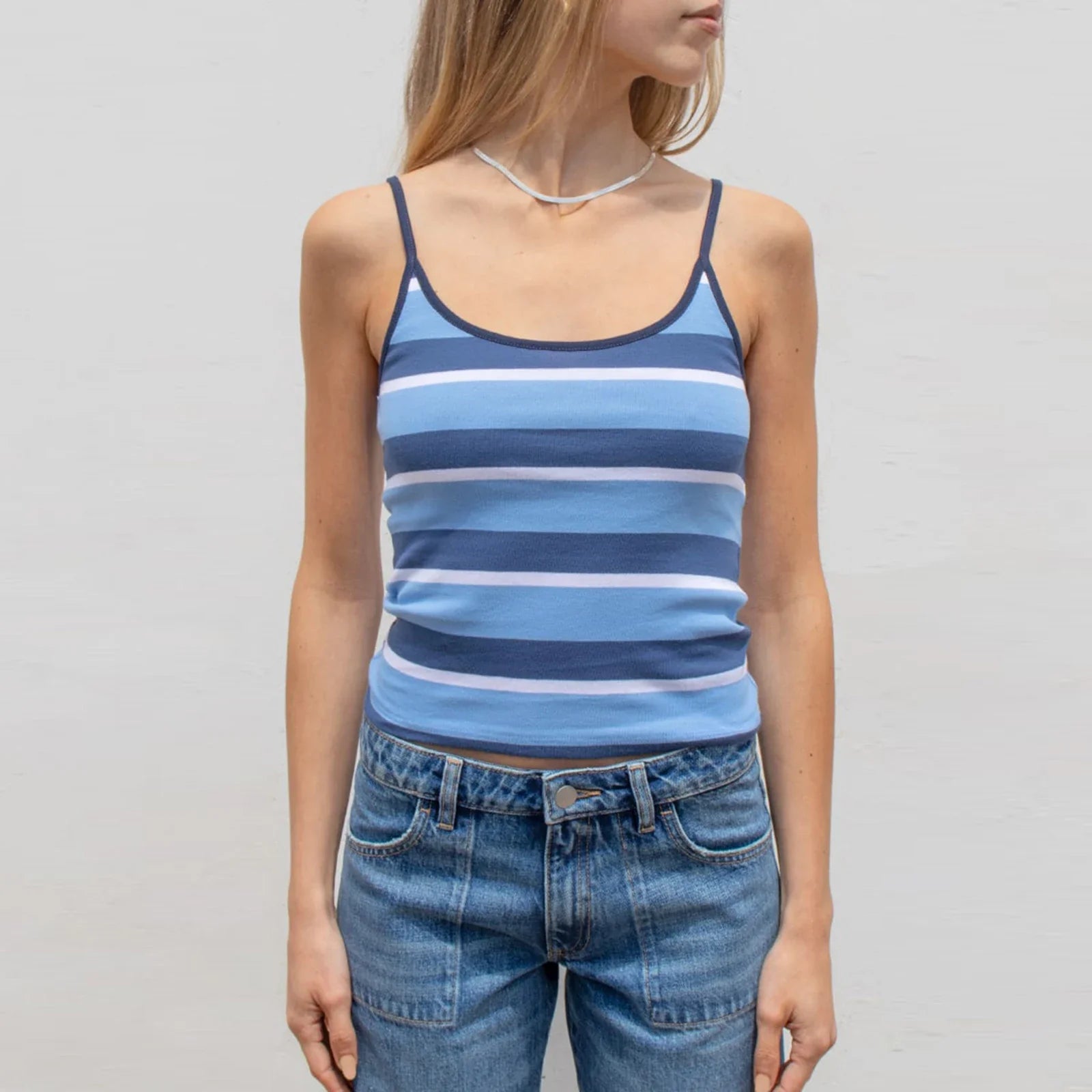 Contrast Trim Scoop Crop Top image 9