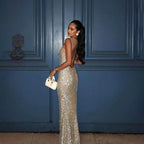 Rhinestone Chic Backless Party Dress image 4