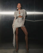 Lace Bodycon Mini Party Dress image 7