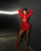 Lace Bodycon Mini Party Dress image 5