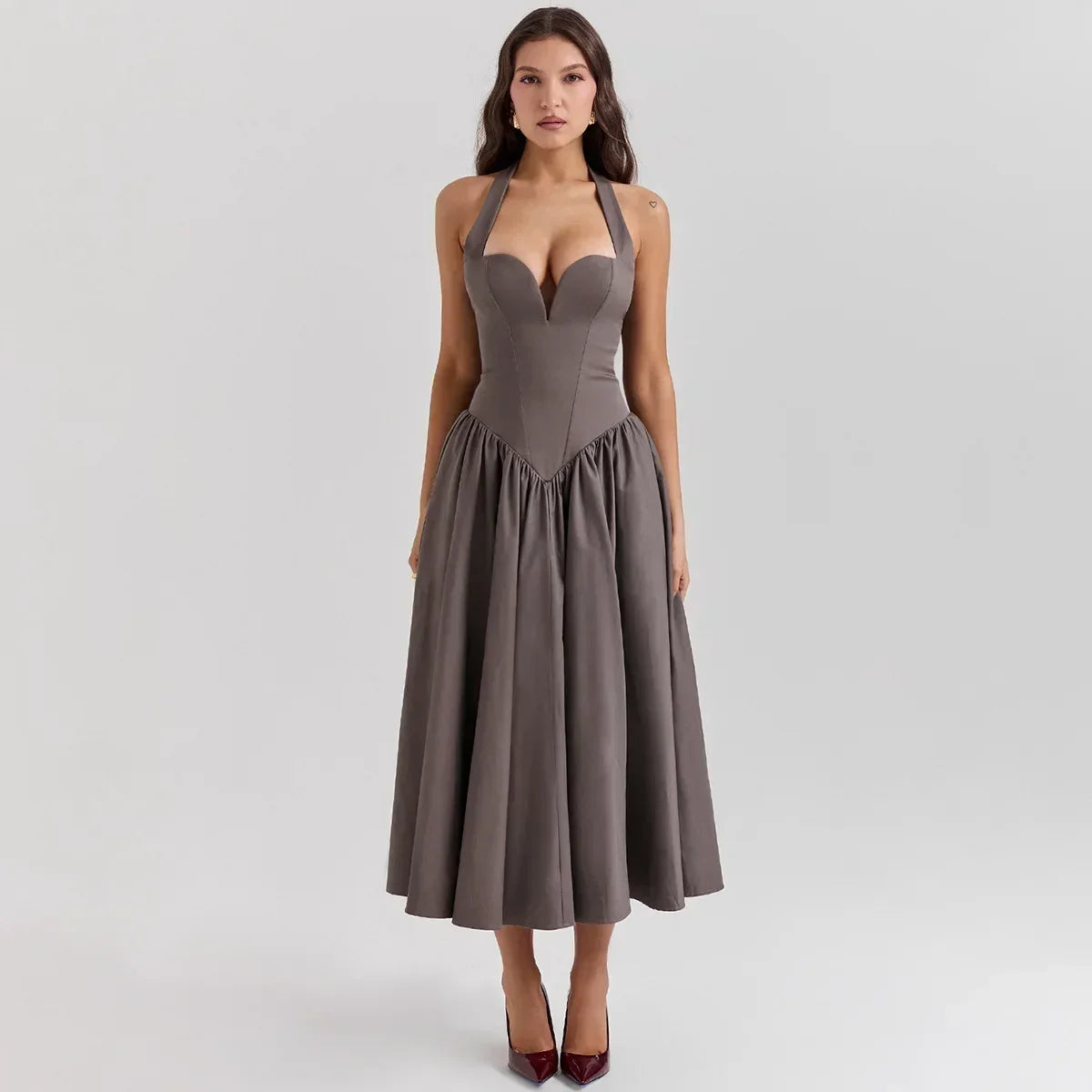 Elegant Fit and Flare Casual Sexy Party Dress image 7