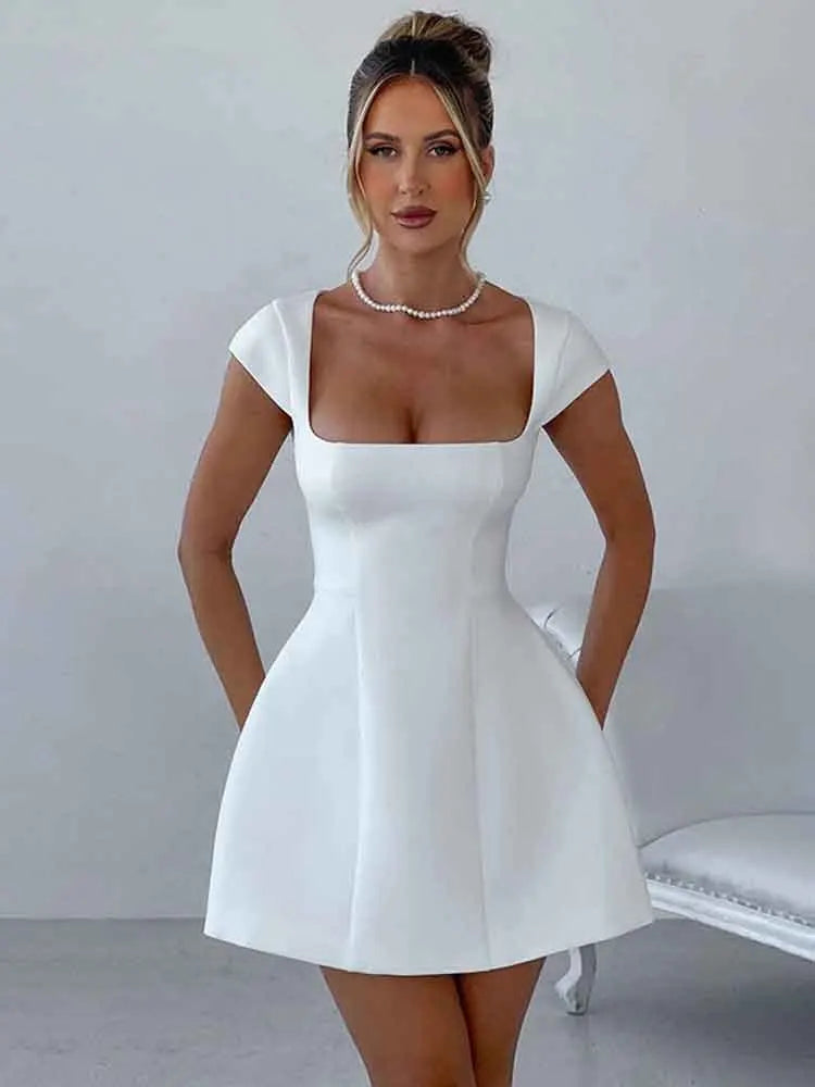 Elegant Backless Bodycon Mini Party Dress image 3
