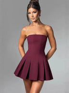 Bow Backless Strapless Party Dress image 14