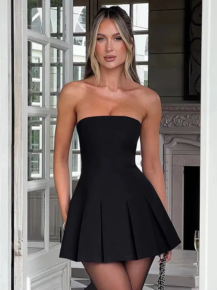 Bow Backless Strapless Party Dress image 11