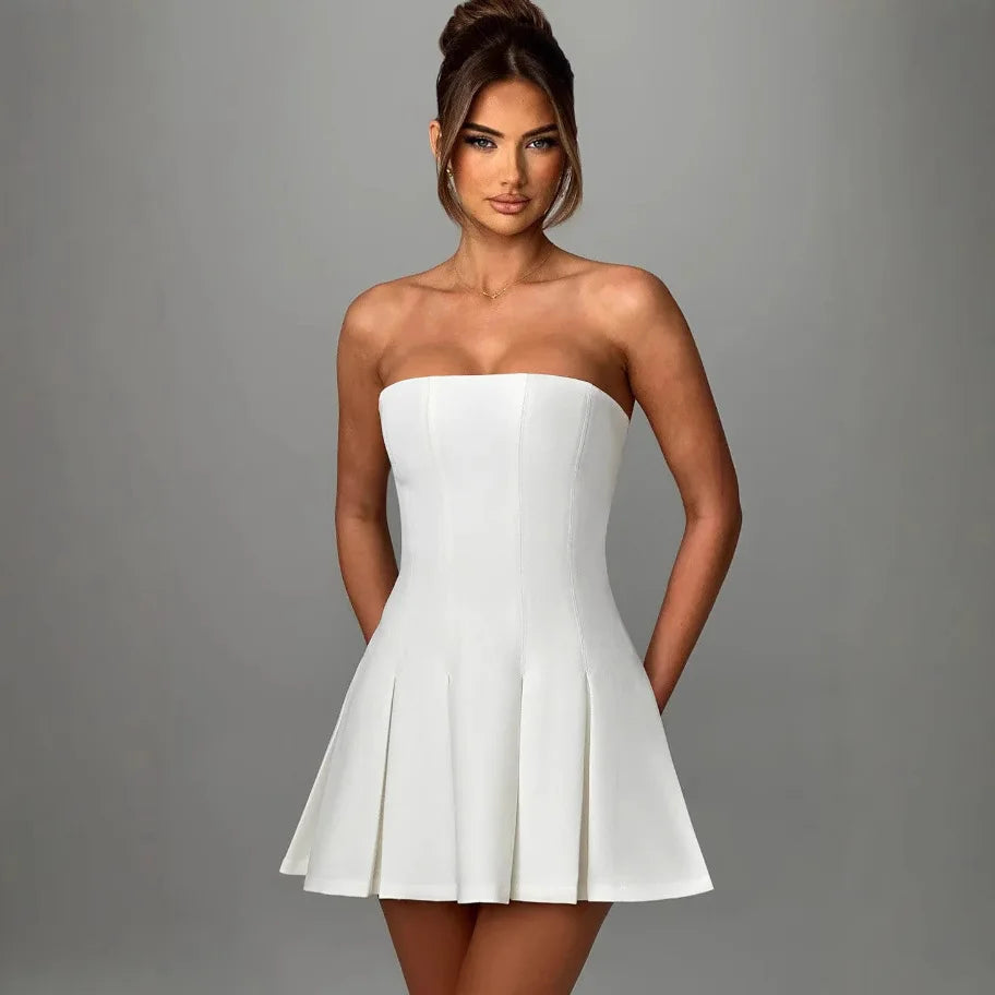 Bow Backless Strapless Party Dress image 13