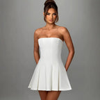 Bow Backless Strapless Party Dress image 13