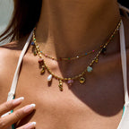 Ocean Style Titanium Steel Double Layer NeckLace image 1