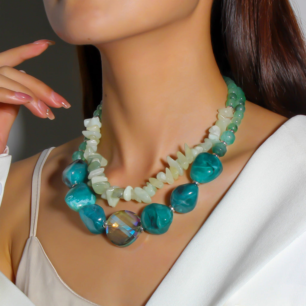 Boho Layered Beaded Stackable NeckLace image 3
