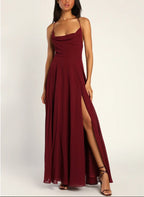 Sexy Halter Backless Maxi Formal Dress image 16