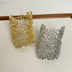 Textured Coral Hollow Open Bracelet image 3
