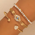 Rhinestone Heart Alloy Luxury Bracelet image 4