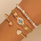 Rhinestone Heart Alloy Luxury Bracelet image 4