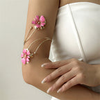 Oil Dripping Flower Open Bracelet image 1