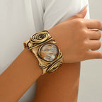 Twisted Round Gem Thread Open Bracelet image 2