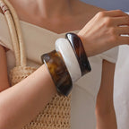 Irregular Geometric Round Acrylic Bracelet image 10