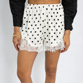 Polka Dot Lace Splice Casual Shorts image 10
