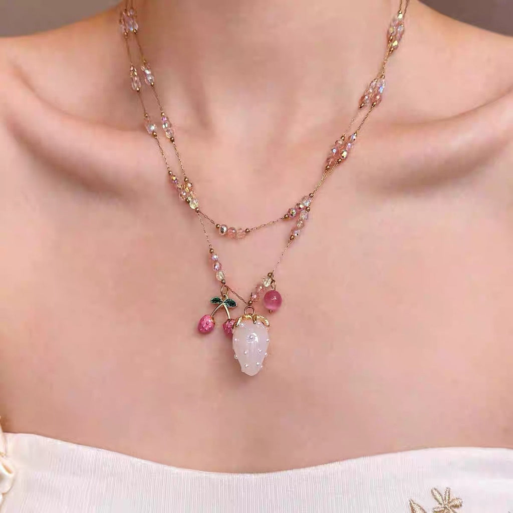Vintage Gem Beaded Stackable NeckLace image 4