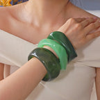 Irregular Geometric Round Acrylic Bracelet image 9