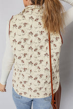 Romantic Floral Color Block Vest image 4