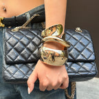 Punk Style Irregular Wide Set Bracelet image 2