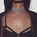 Stylish Multi Layer Full Rhinestone NeckLace image 1