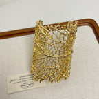 Textured Coral Hollow Open Bracelet image 4