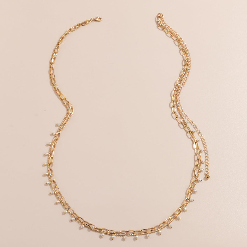 Faux Pearl Waist Chain Retro Multi Layer Geometric Body Chain image 4