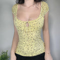Vintage Floral Mesh Sexy Blouse image 1