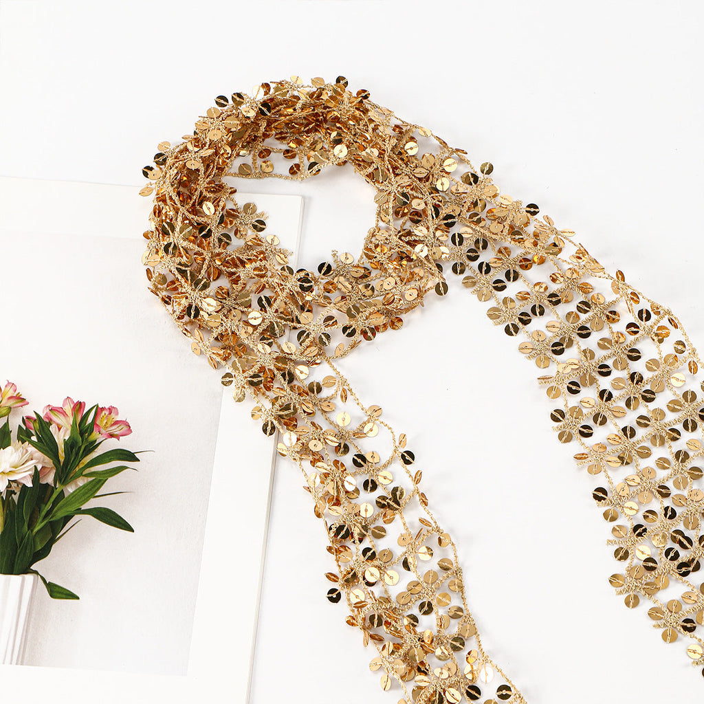 Sequin Scarf Hollow Out All Match NeckLace image 3
