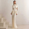 Sexy High Neck Backless Maxi Dress image 1