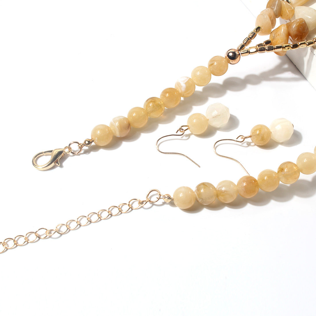 Two Tone Big Beaded Multi Layer NeckLace image 6