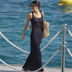 Sexy Sheer Mesh Beach Resort Maxi Dress image 5