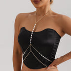 Sexy Metal Cross Thin Chain Body Chain image 2