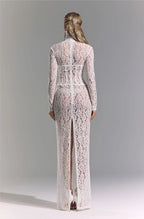 Sexy Lace Cutout Sheath Reception Dress image 8