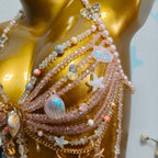 Ocean Style Pearl Beaded Chest Body Chain image 4